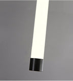Atia Modern Long Chandelier For Staircase Black/Gold/Silver for high ceiling staircase and foyer lighting