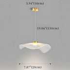 Modern Mushroom Lotus Leaf Led Chandelier for high ceiling staircase and foyer lighting