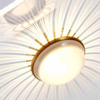 Modern Mushroom Lotus Leaf Led Chandelier for high ceiling staircase and foyer lighting