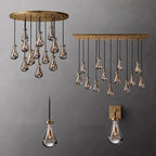 Modern Raindrop Chandelier for Foyer & Staircase for high ceiling staircase and foyer lighting