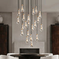 Modern Raindrop Chandelier for Foyer & Staircase for high ceiling staircase and foyer lighting