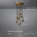 Modern Raindrop Chandelier for Foyer & Staircase for high ceiling staircase and foyer lighting