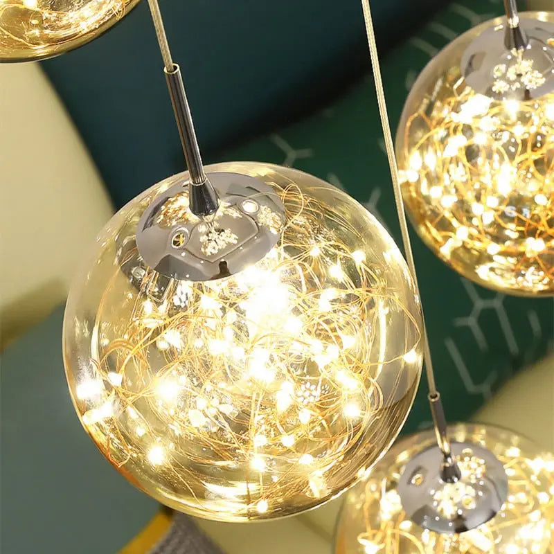 Modern Spiral Chandelier for Staircase for high ceiling staircase and foyer lighting