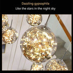 Modern Spiral Chandelier for Staircase for high ceiling staircase and foyer lighting