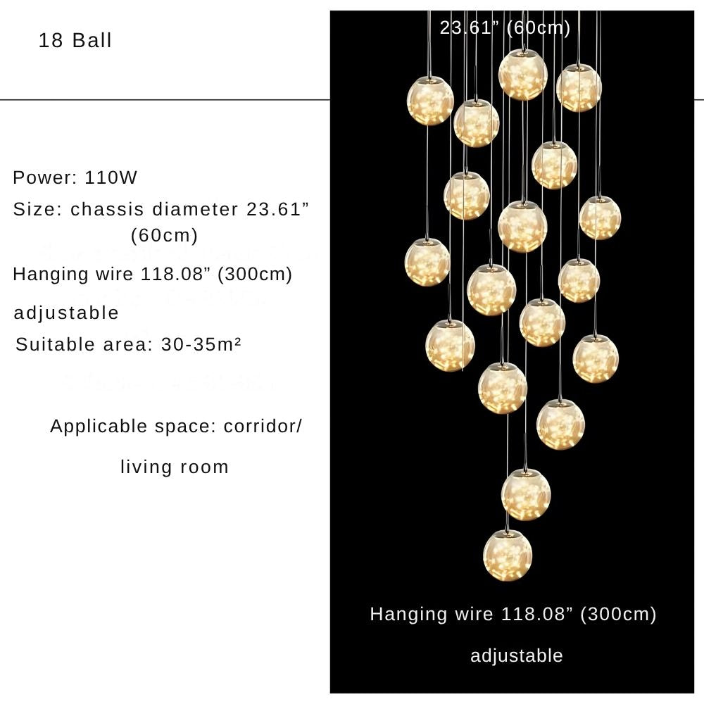 Modern Spiral Chandelier for Staircase for high ceiling staircase and foyer lighting