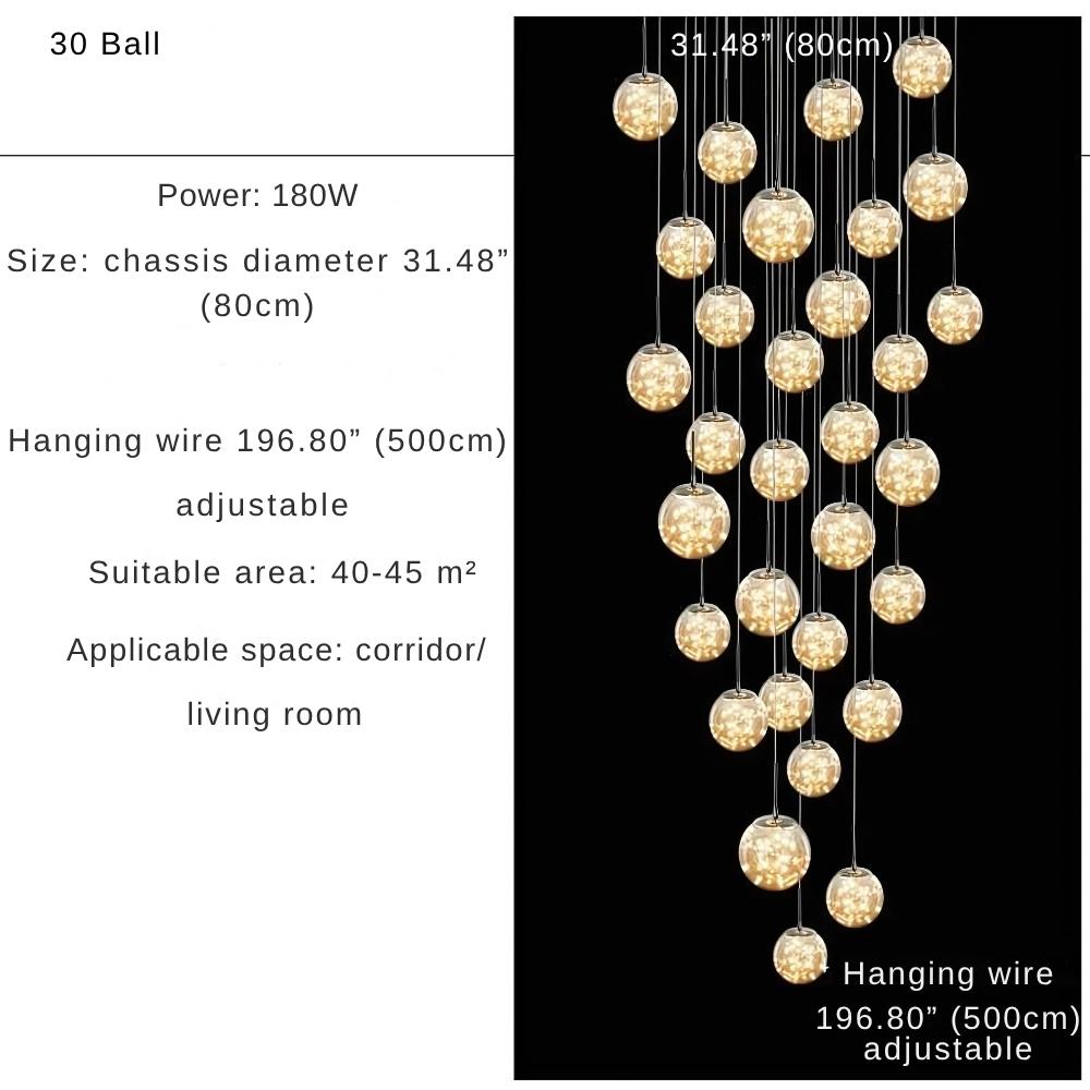 Modern Spiral Chandelier for Staircase for high ceiling staircase and foyer lighting