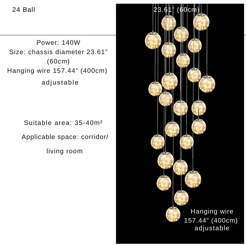 Modern Spiral Chandelier for Staircase for high ceiling staircase and foyer lighting
