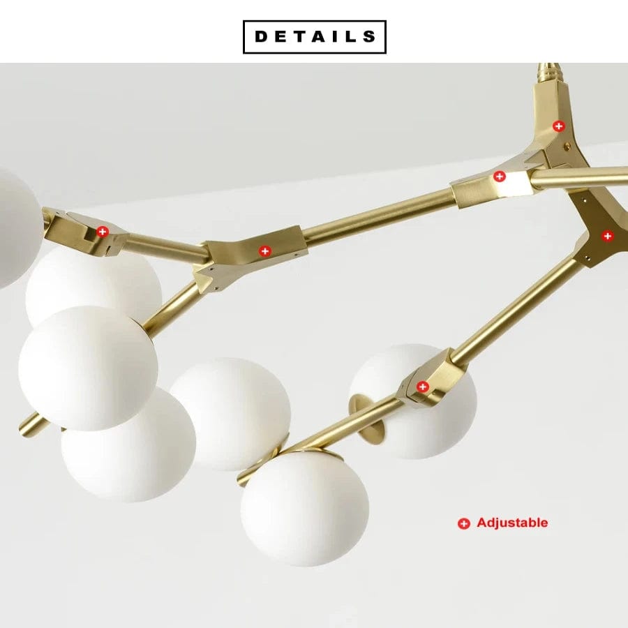 Lio Globe Tree Branch Chandelier by Bling Lighting Studio