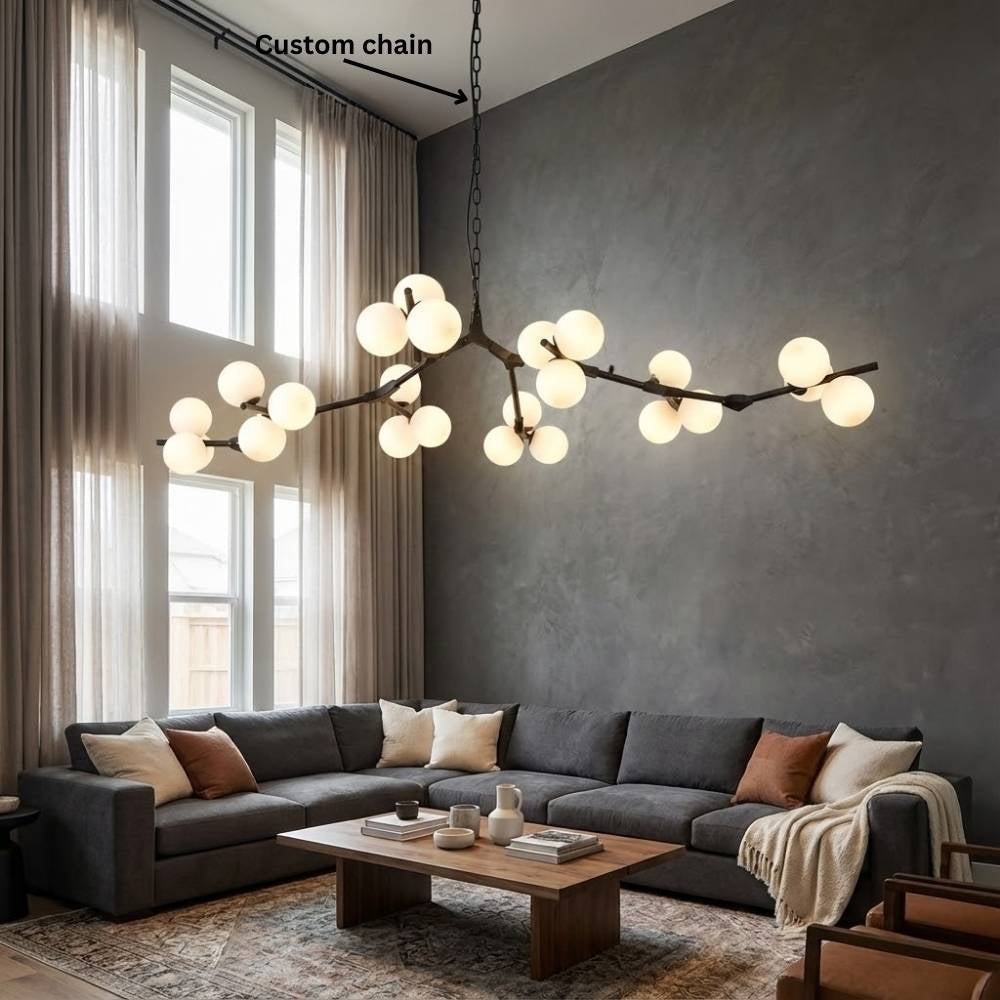 Lio Globe Tree Branch Chandelier for Staircase product image