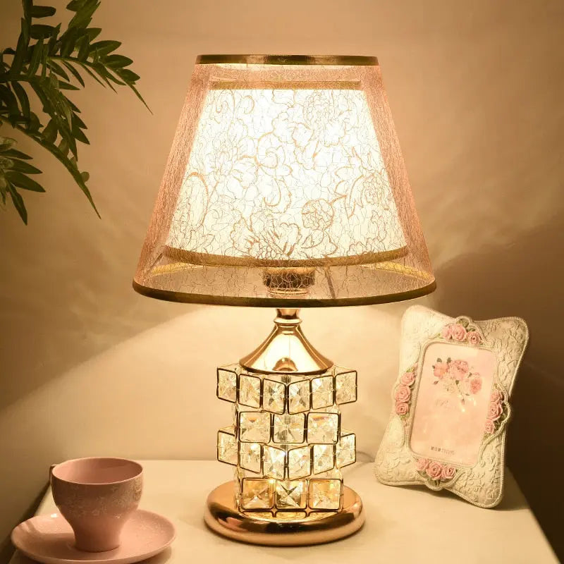 Montana Gold Crystal Buffet Lamps - Bling Lighting Studio