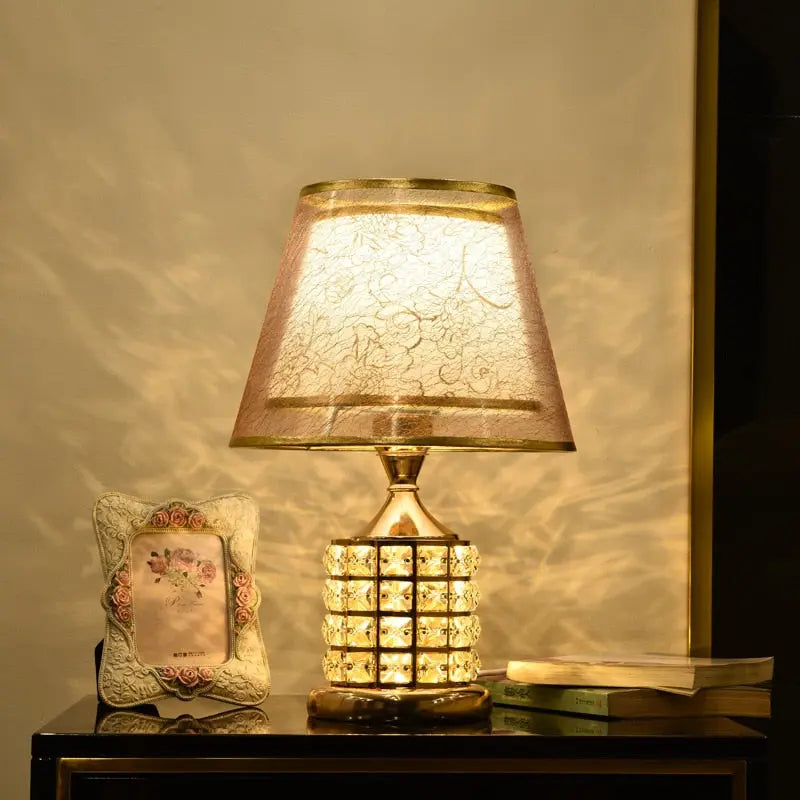 Montana Gold Crystal Buffet Lamps - Bling Lighting Studio