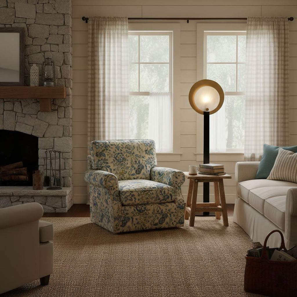 Mosaic Elegance Alabaster Floor Lamp by Bling Lighting Studio