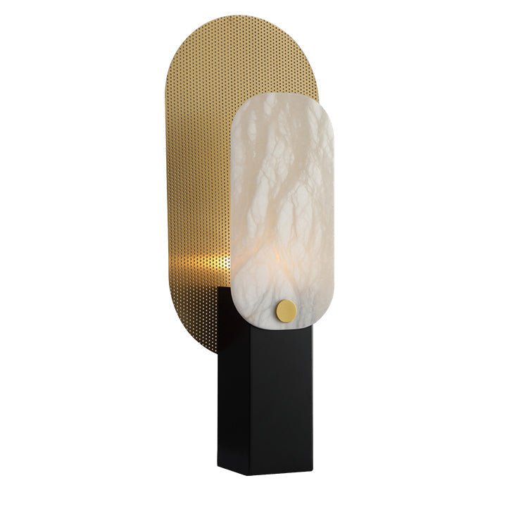 Mosaic Elegance Alabaster Table Lamp by Bling Lighting Studio