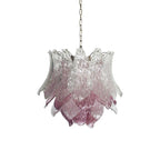 Vintage Murano Transparent Amethyst Glass Chandelier product image