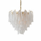 Murano Glass Teardrop Chandelier by Bling Lighting Studio
