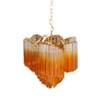 Murano Shaded Amber Prism Chandelier product image