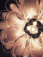 Murano Chandelier – 26 petals – Pink
