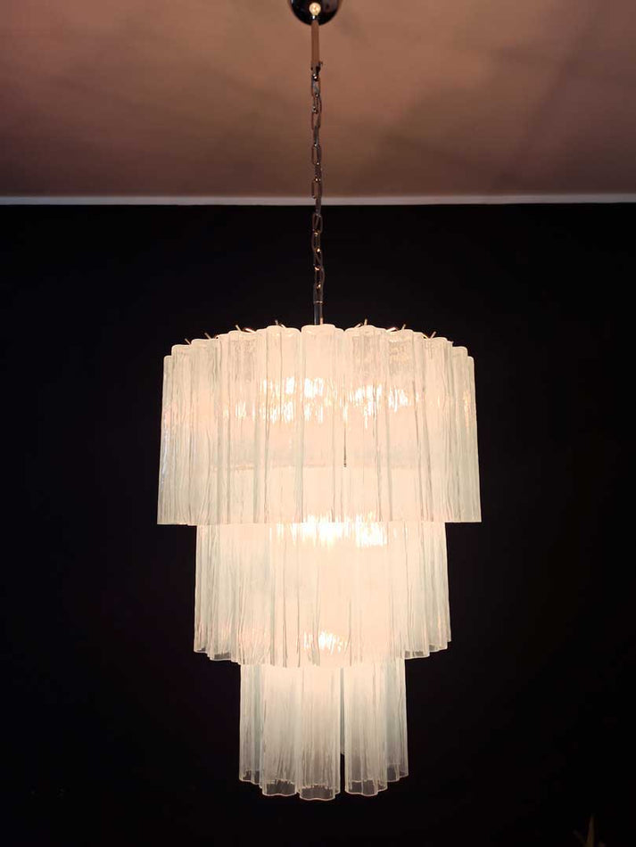 Murano-Style Chandelier – 52 tubes – Opal