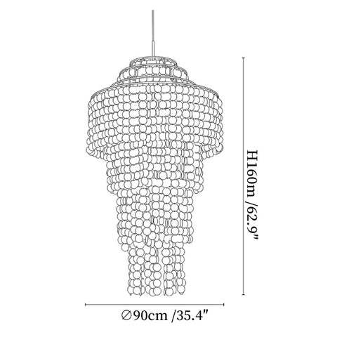 Modern Nerida Shell Chandelier