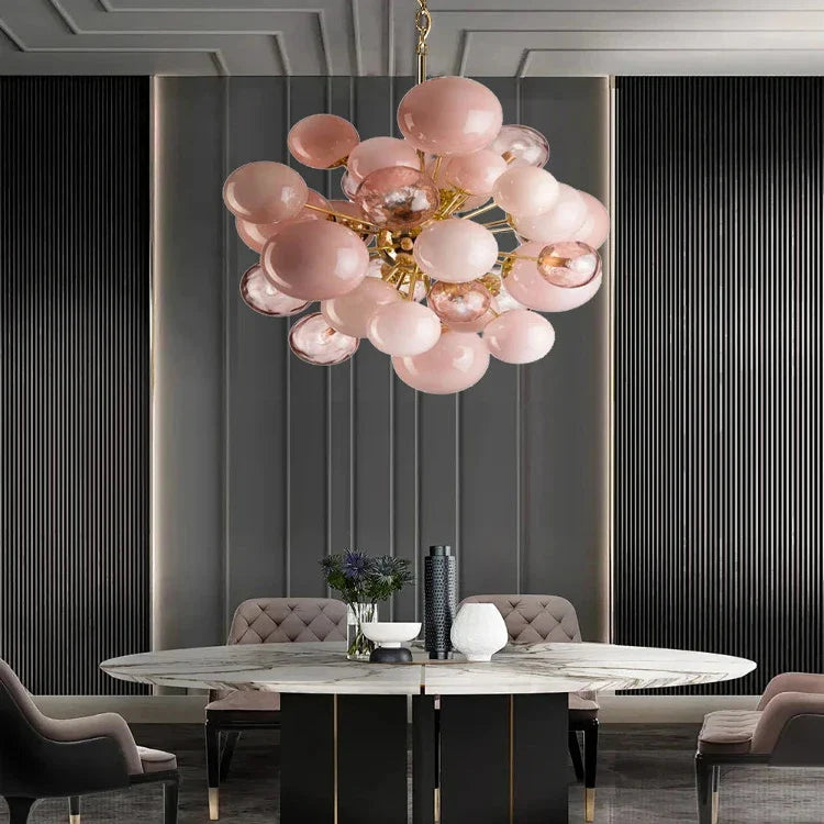 Neve Glass Bubble Chandelier - Bling Lighting Studio