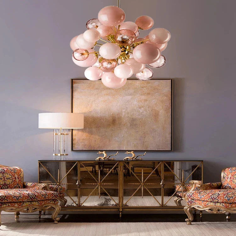 Neve Glass Bubble Chandelier - Bling Lighting Studio