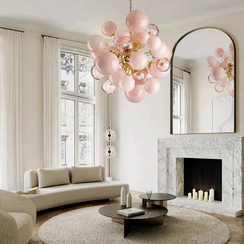 Neve Glass Bubble Chandelier - Bling Lighting Studio