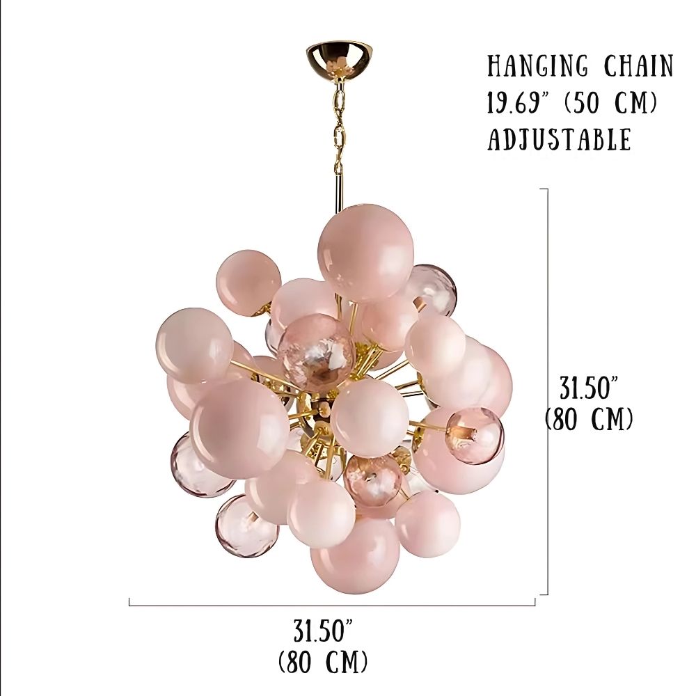Neve Glass Bubble Chandelier - Bling Lighting Studio