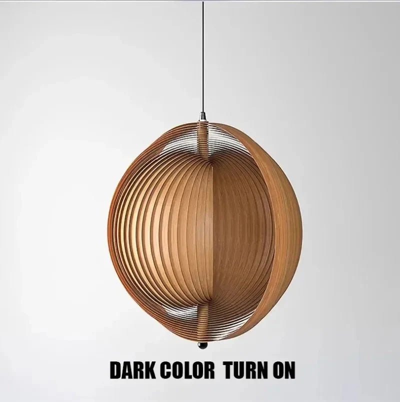Nia Wood Staircase Chandelier for high ceiling staircase and foyer lighting