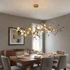 Mona Crystal Flower Branch Chandelier for Staircase detail view
