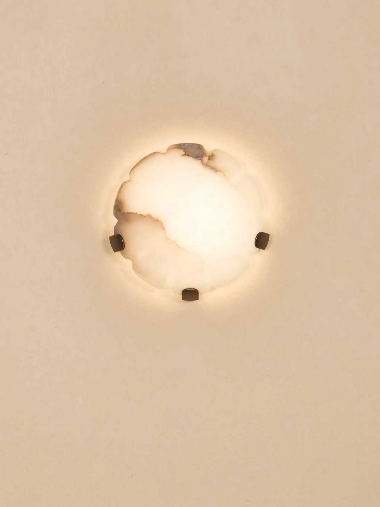 Noema Alabaster Wall Sconce by Bling Lighting Studio