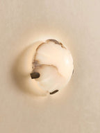 Noema Alabaster Wall Sconce by Bling Lighting Studio