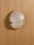 Noema Alabaster Wall Sconce by Bling Lighting Studio