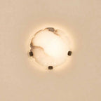 Noema Alabaster Wall Sconce by Bling Lighting Studio