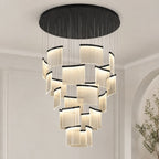 Nordic Ceiling Stair Chandelier Gold/Black