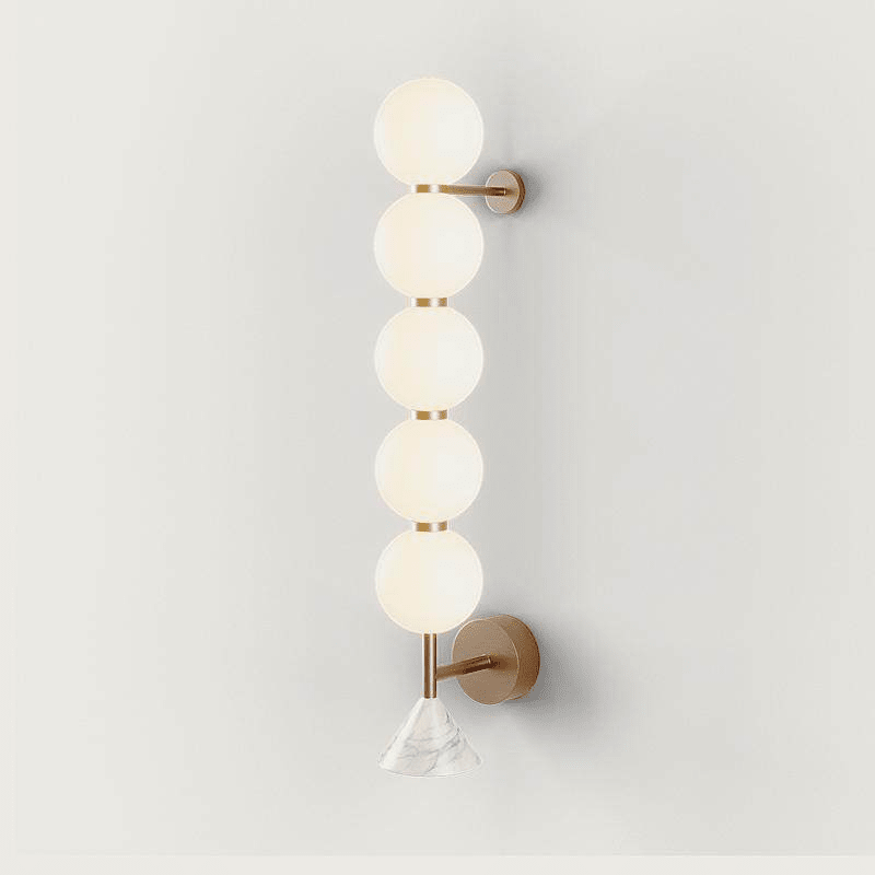 Nova Marble Wall Lamp by Bling Lighting Studio