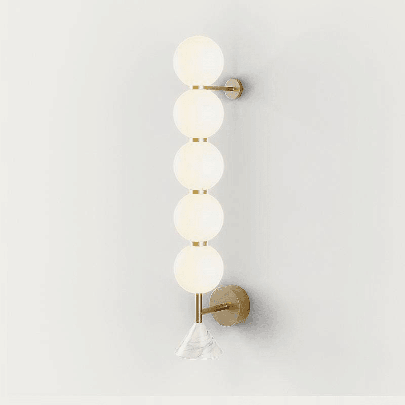 Nova Marble Wall Lamp by Bling Lighting Studio