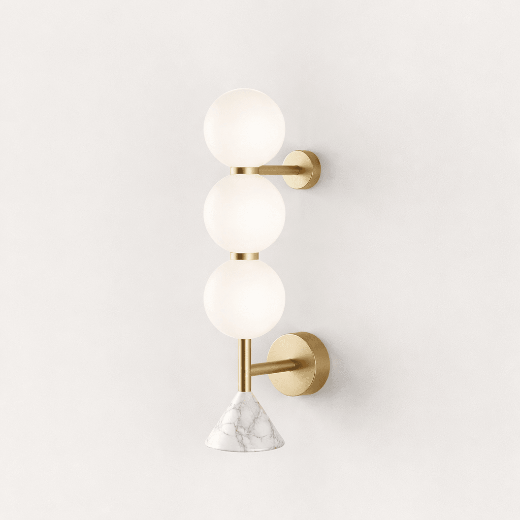 Nova Marble Wall Lamp by Bling Lighting Studio