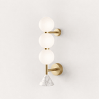 Nova Marble Wall Lamp by Bling Lighting Studio