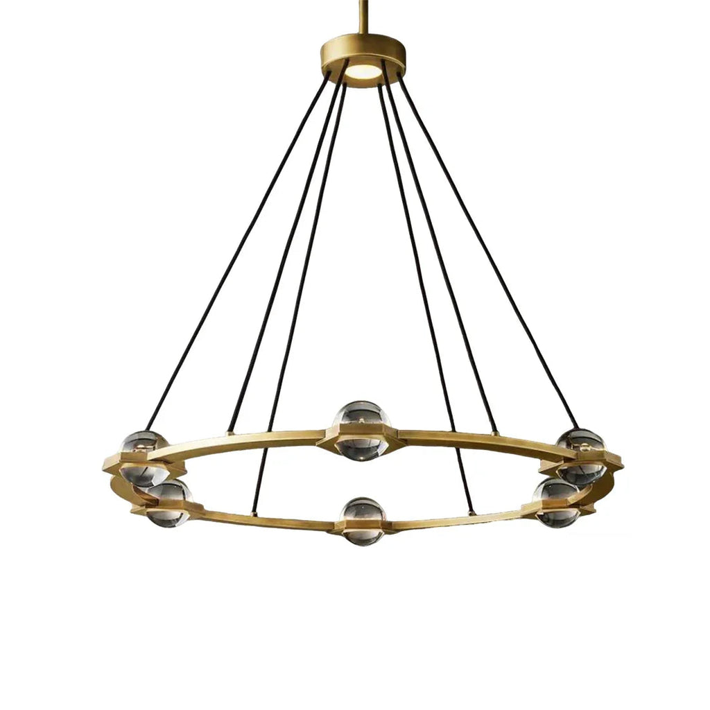 Nova Round Modern Chandelier by Bling Lighting Studio
