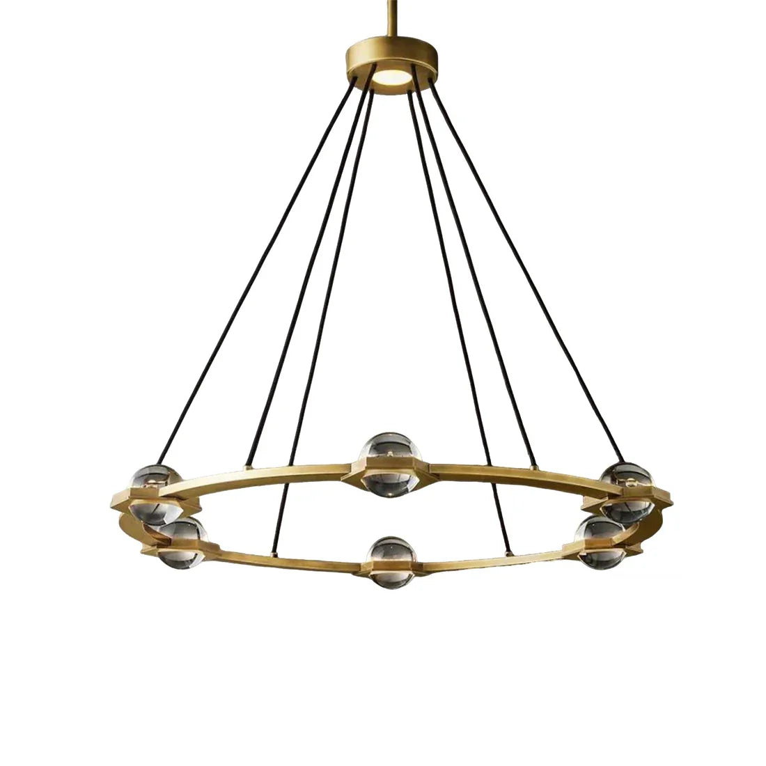 Nova Round Modern Chandelier by Bling Lighting Studio