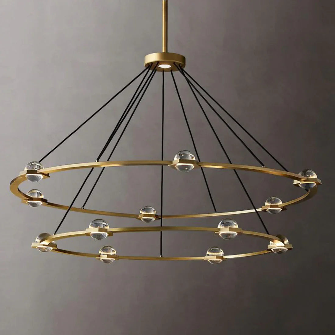 Nova Round Modern Chandelier by Bling Lighting Studio