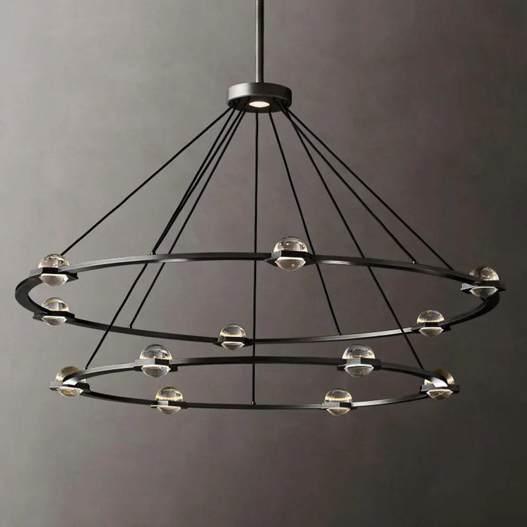 Nova Round Modern Chandelier by Bling Lighting Studio