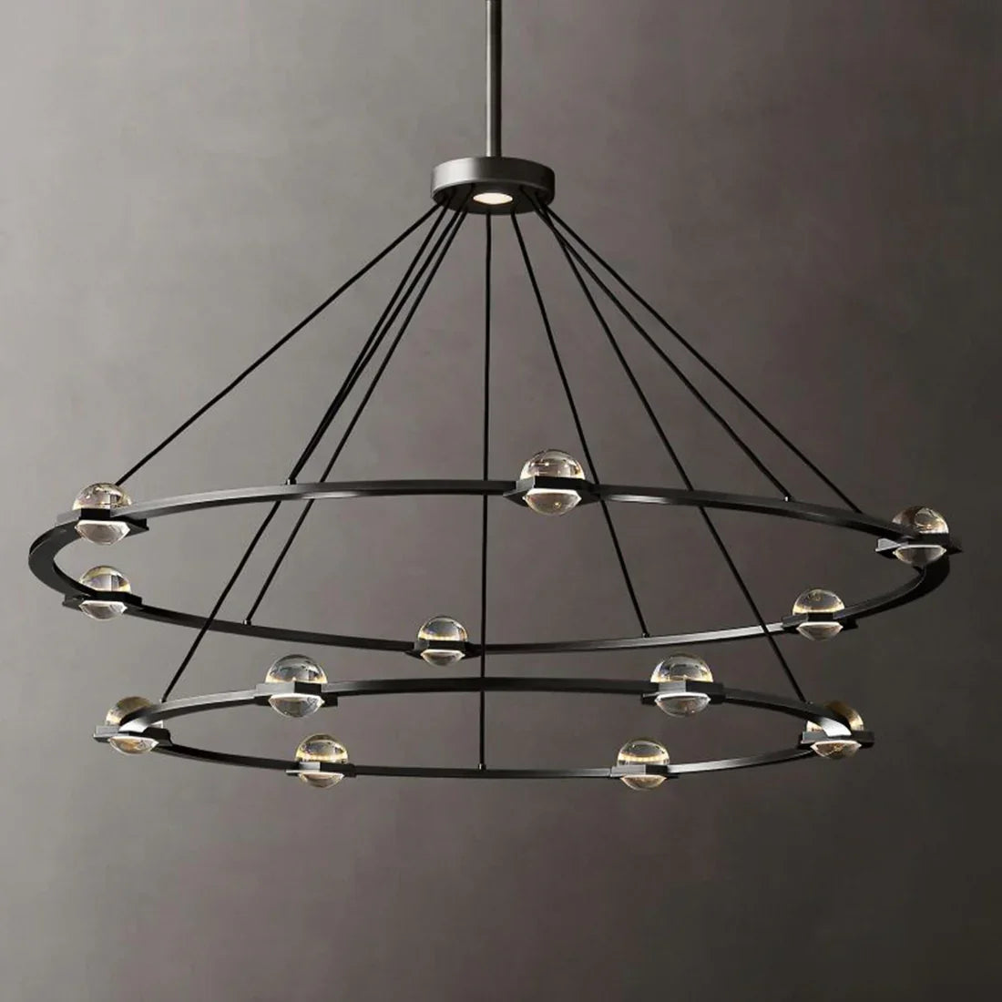 Nova Round Modern Chandelier by Bling Lighting Studio