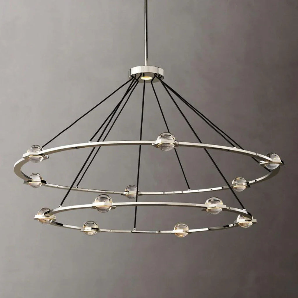 Nova Round Modern Chandelier by Bling Lighting Studio
