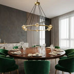 Nova Round Modern Chandelier by Bling Lighting Studio