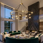Nova Round Modern Chandelier by Bling Lighting Studio