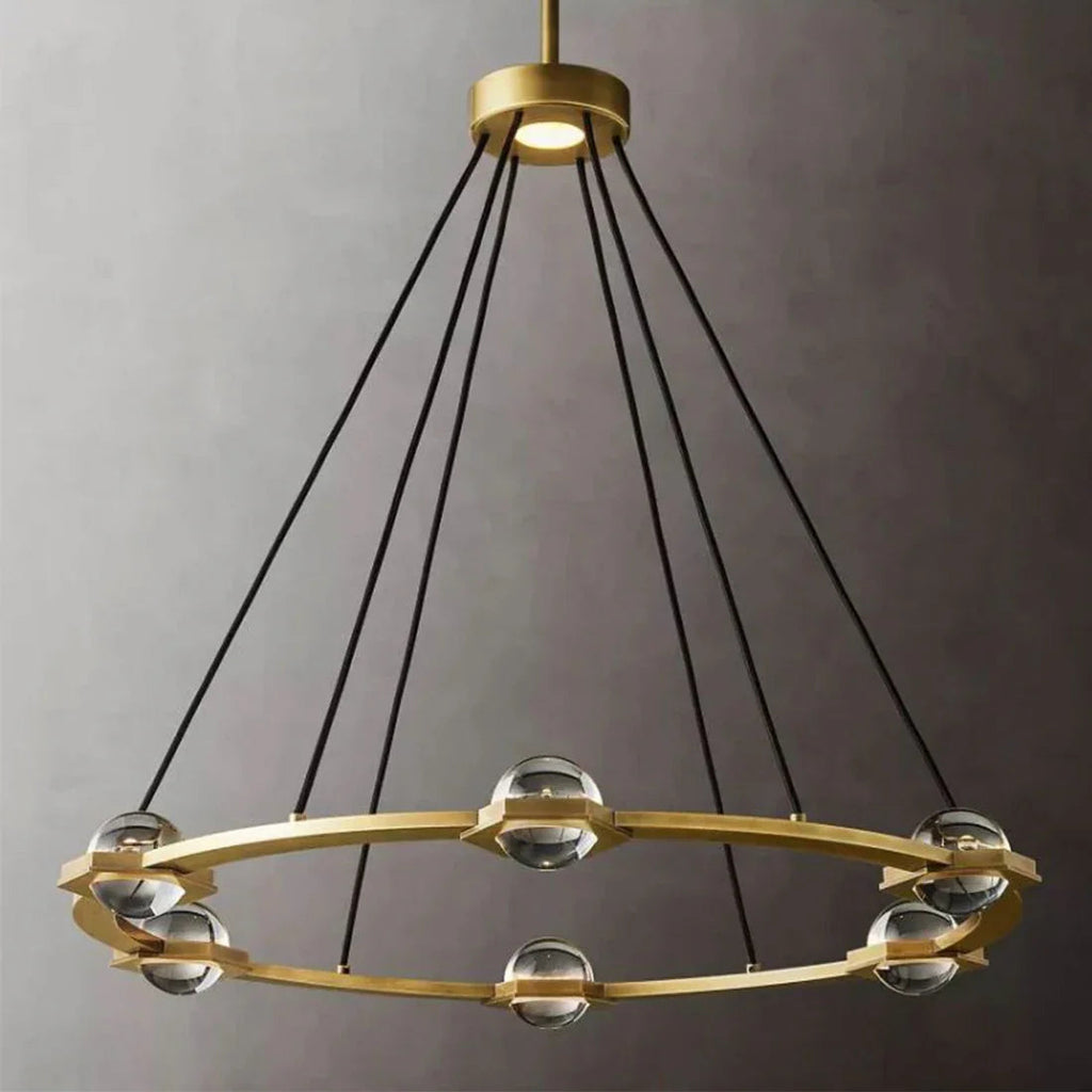 Nova Round Modern Chandelier by Bling Lighting Studio