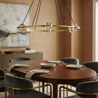 Nova Round Modern Chandelier by Bling Lighting Studio