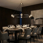 Nova Round Modern Chandelier by Bling Lighting Studio