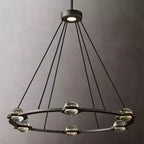 Nova Round Modern Chandelier by Bling Lighting Studio